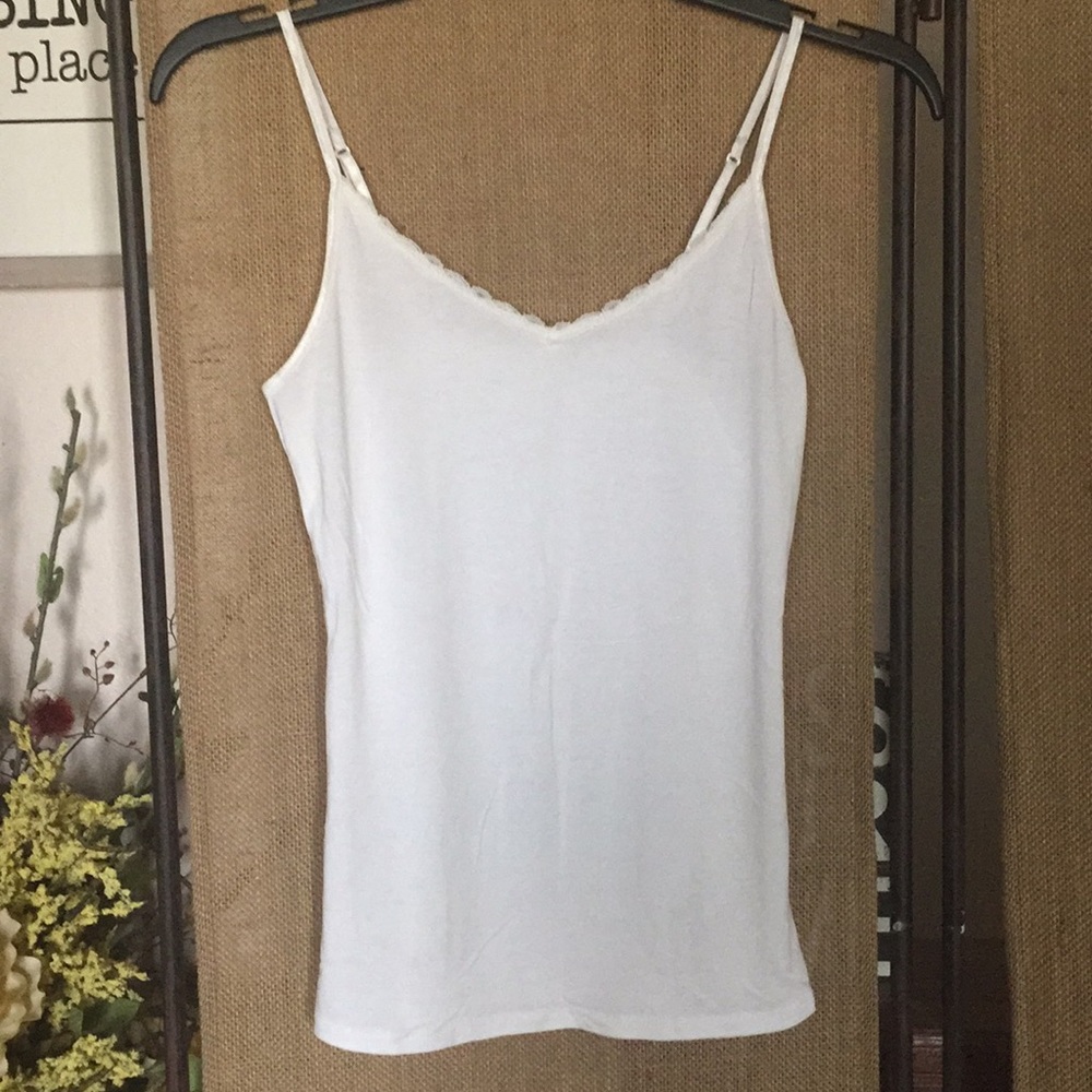 A new day camisole with lace trim